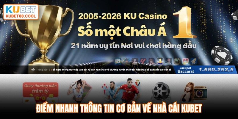 Điểm nhanh thông tin cơ bản về nhà cái Kubet